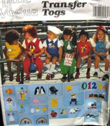 1844  Vogue JUMPER, JUMPSUIT, BLOOMERS,  TOPS, APPLIQUES PATTERN 1,2,3, or 4 choice uncut